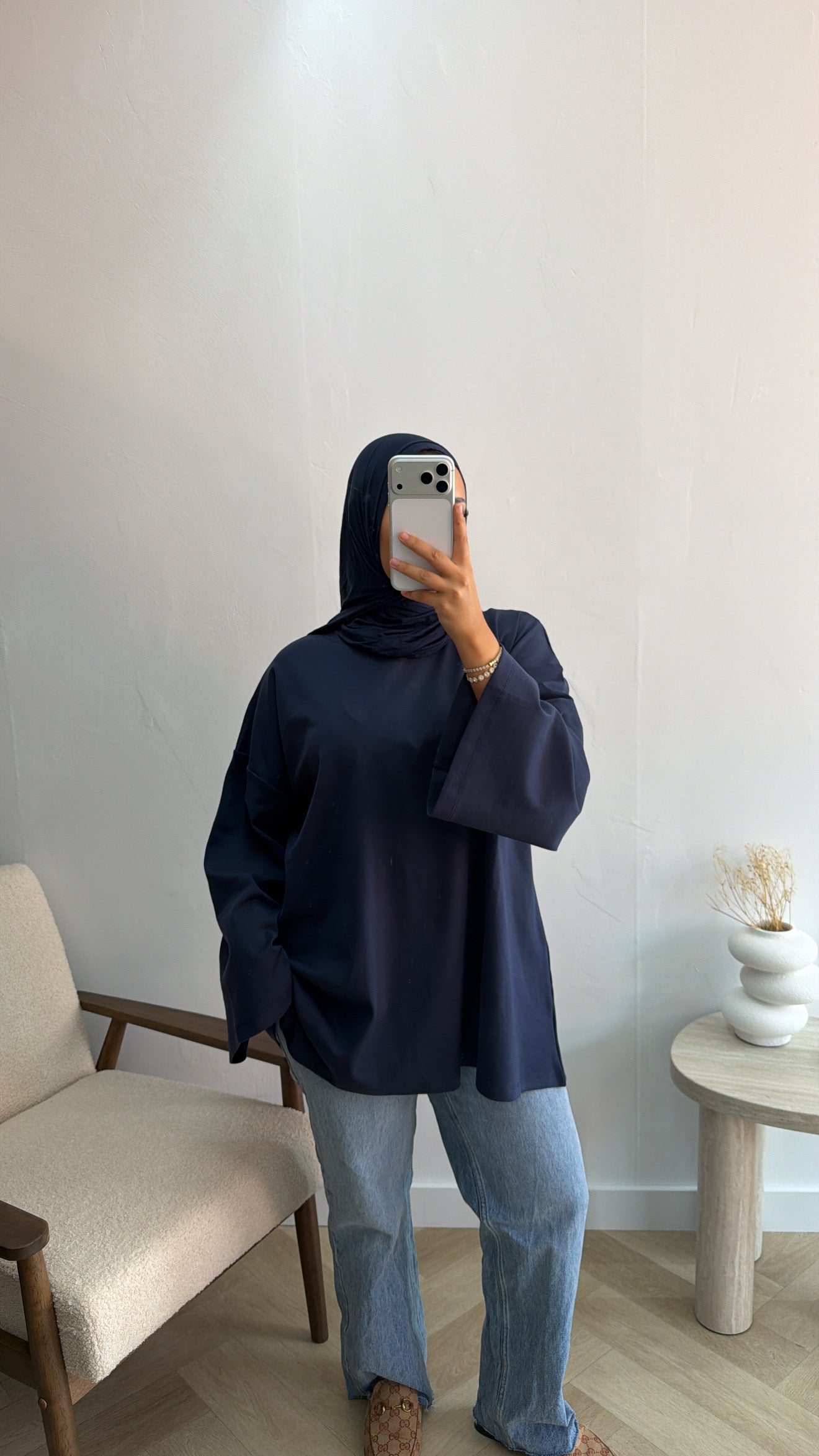 PREMIUM COTTON TOP NAVY