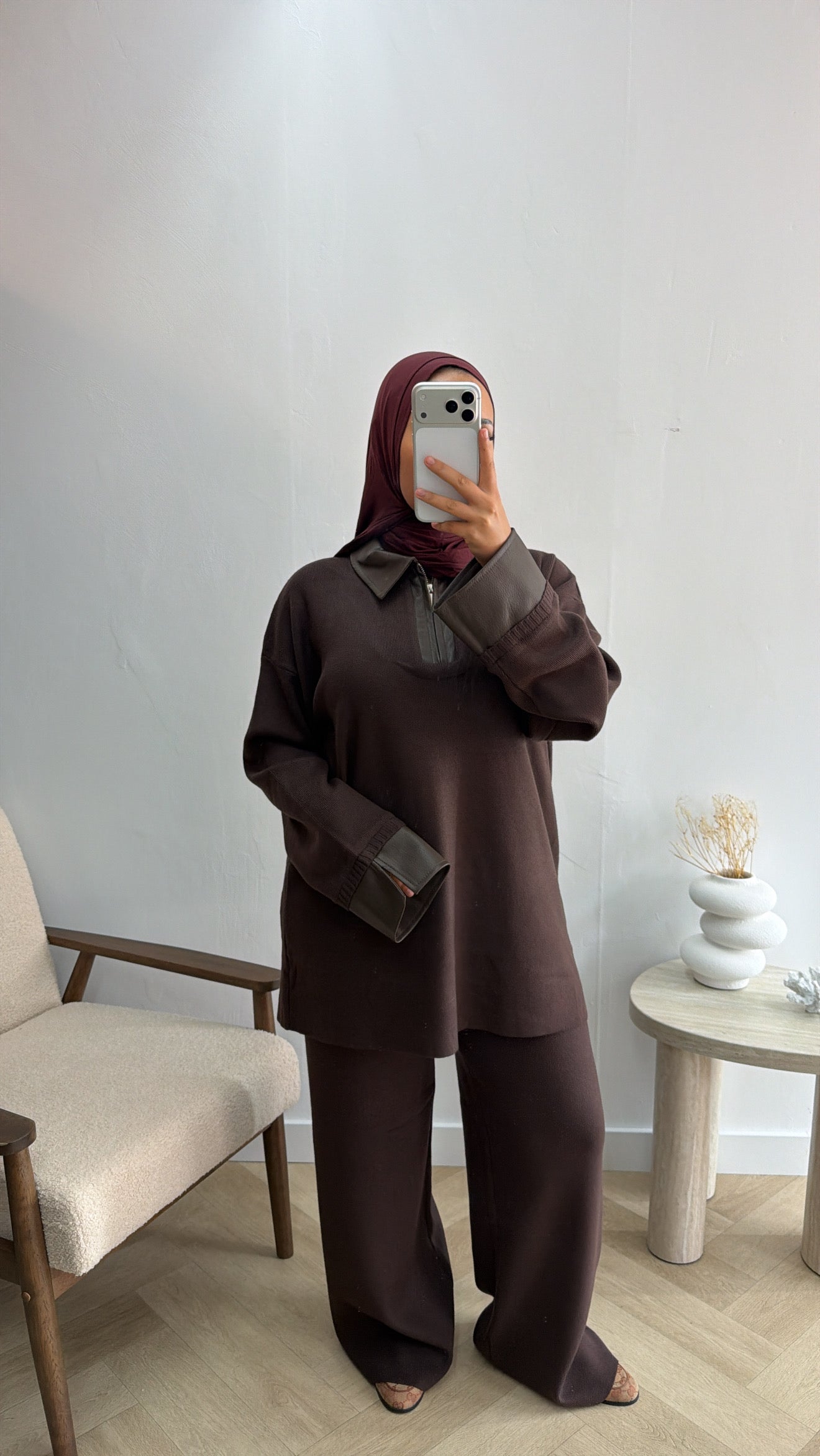 COMFY TWINSET MET DETAIL