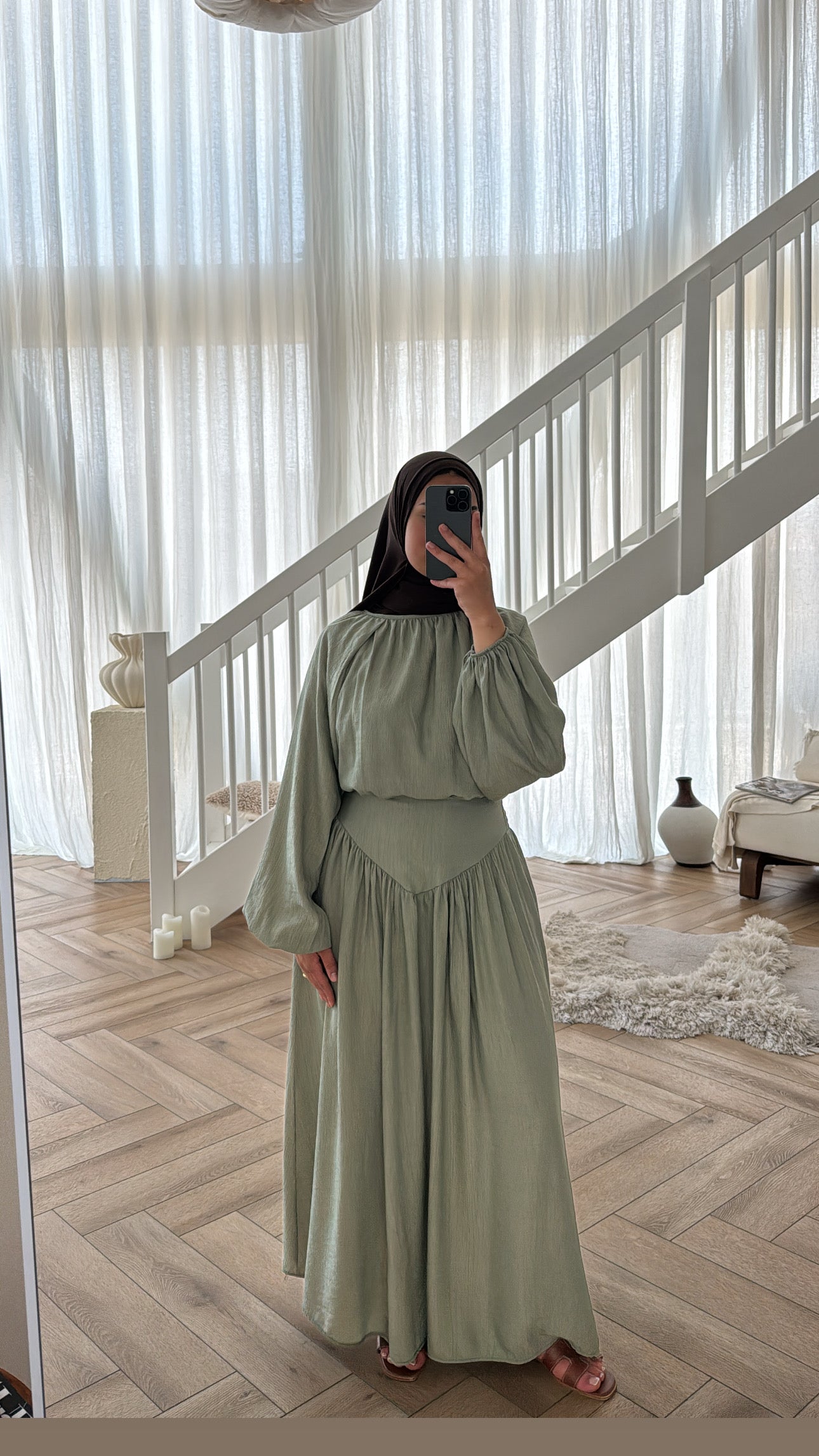 SKIRT SAGE GREEN