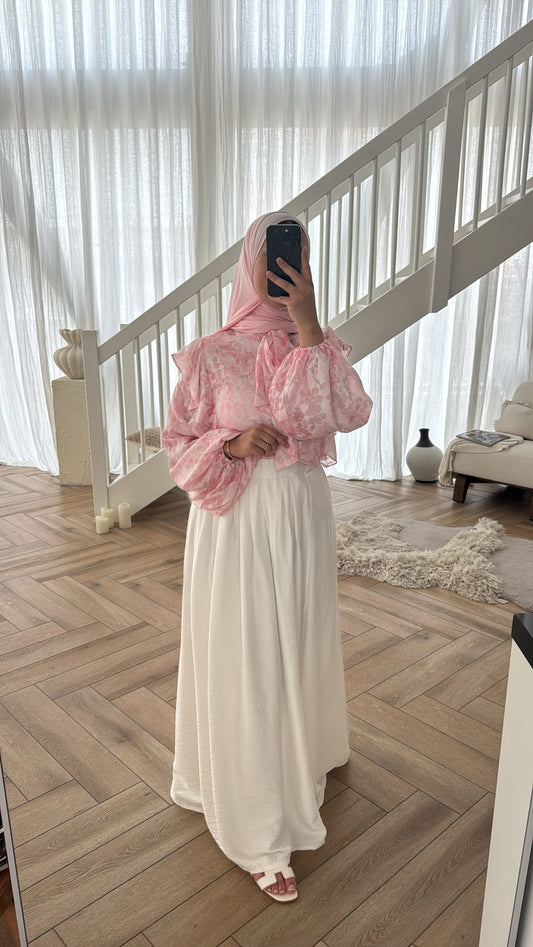 PRINT BLOUSE PINK