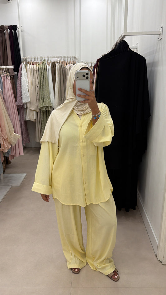LINEN SET YELLOW