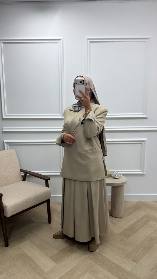 SPLIT BLAZER BEIGE