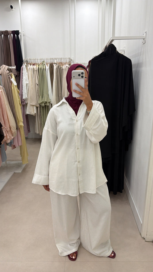 LINEN SET WHITE