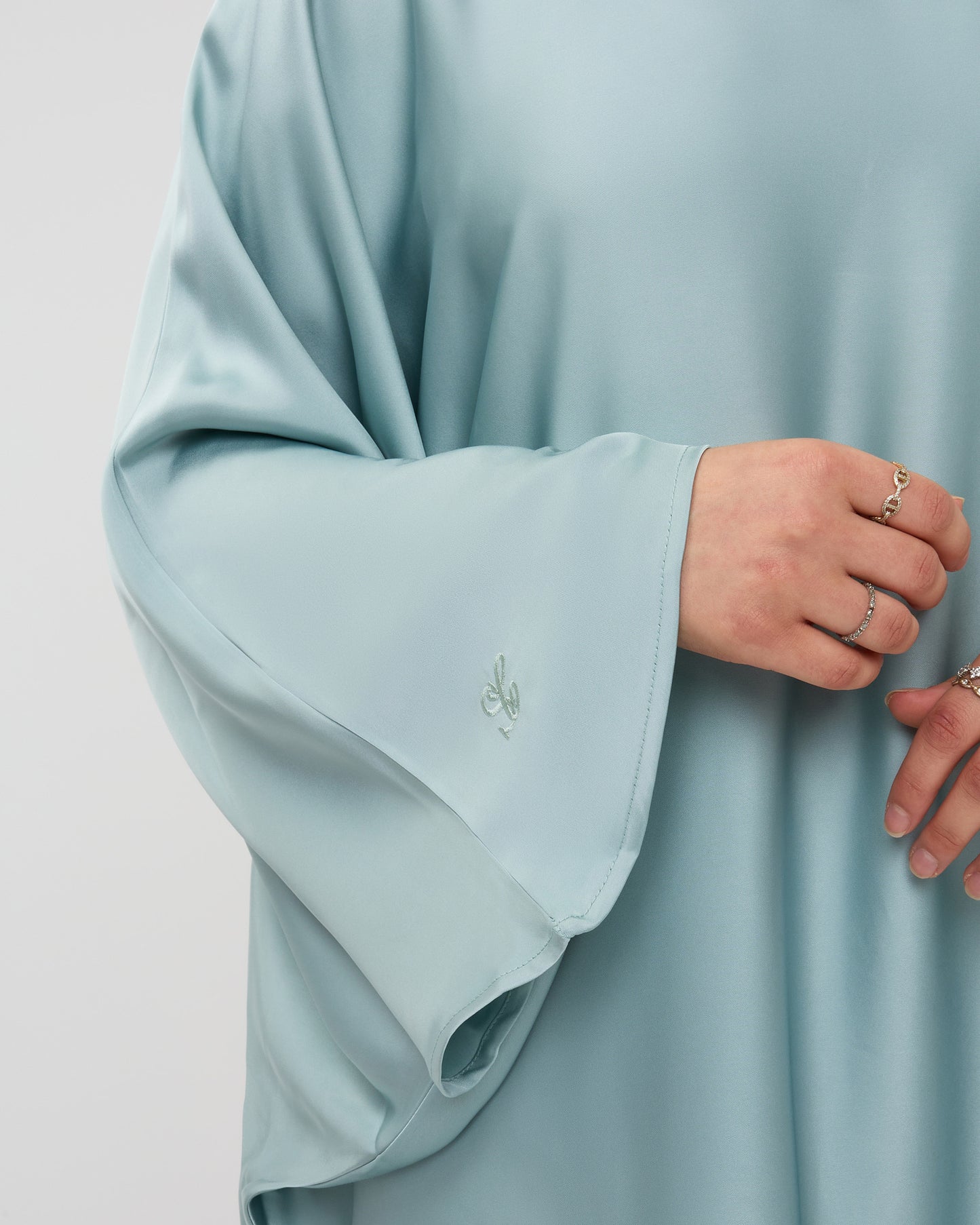 KAFTANDRESS WITH PANTS AQUA