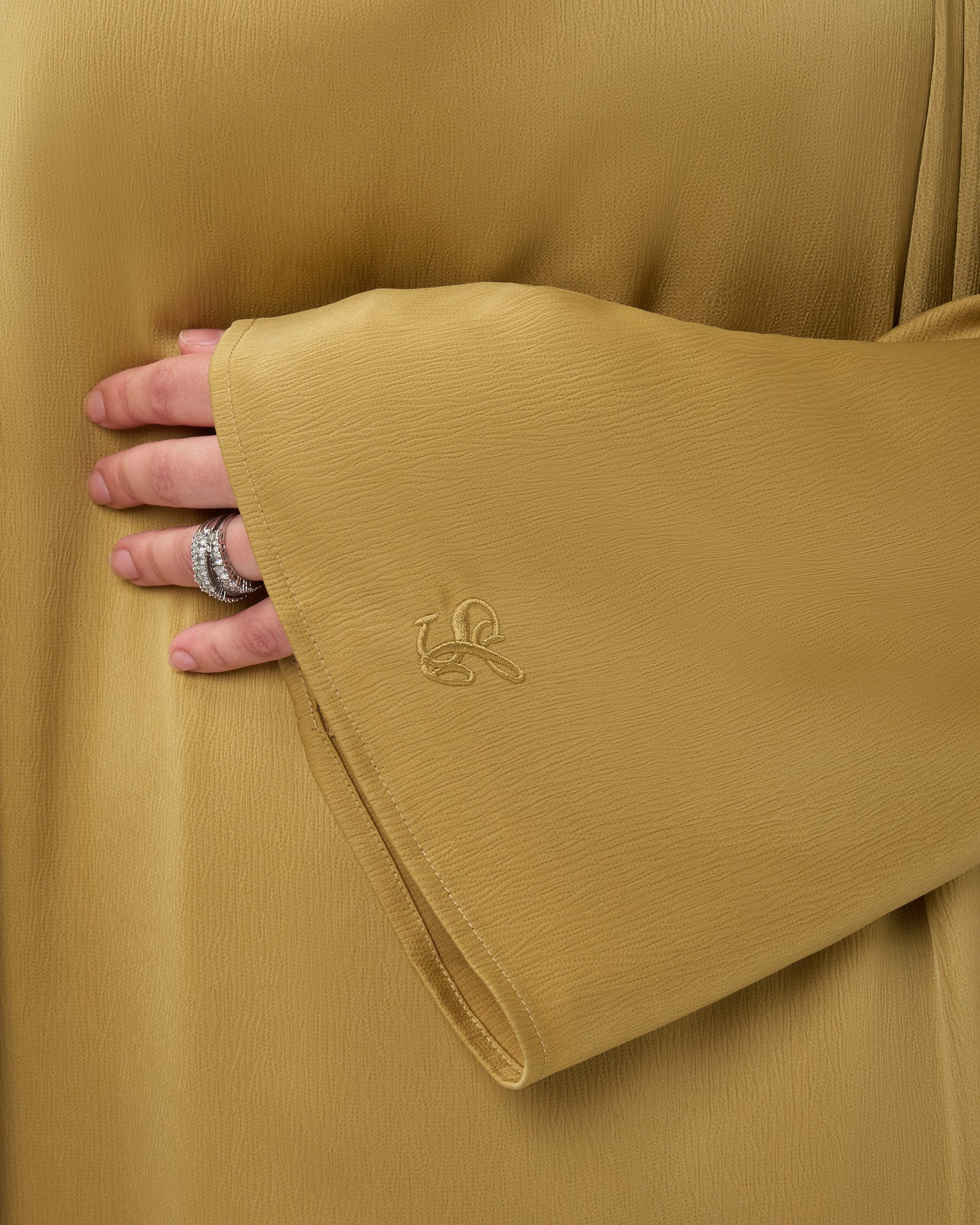 SILKY DRESS DARKYELLOW