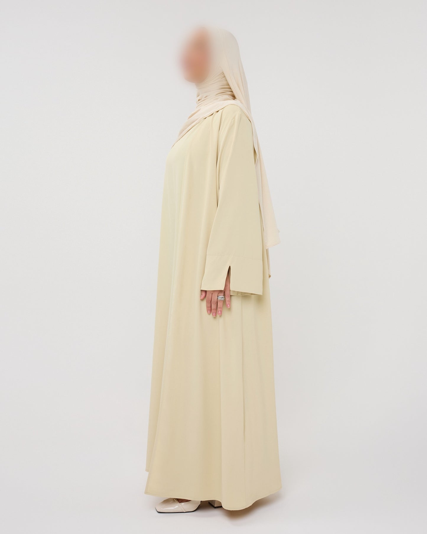 KIMONO WITH SPLIT MOSSYELLOW