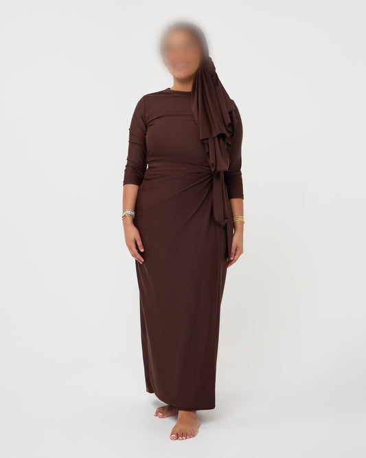 SKIRT SET BURKINI DARKBROWN