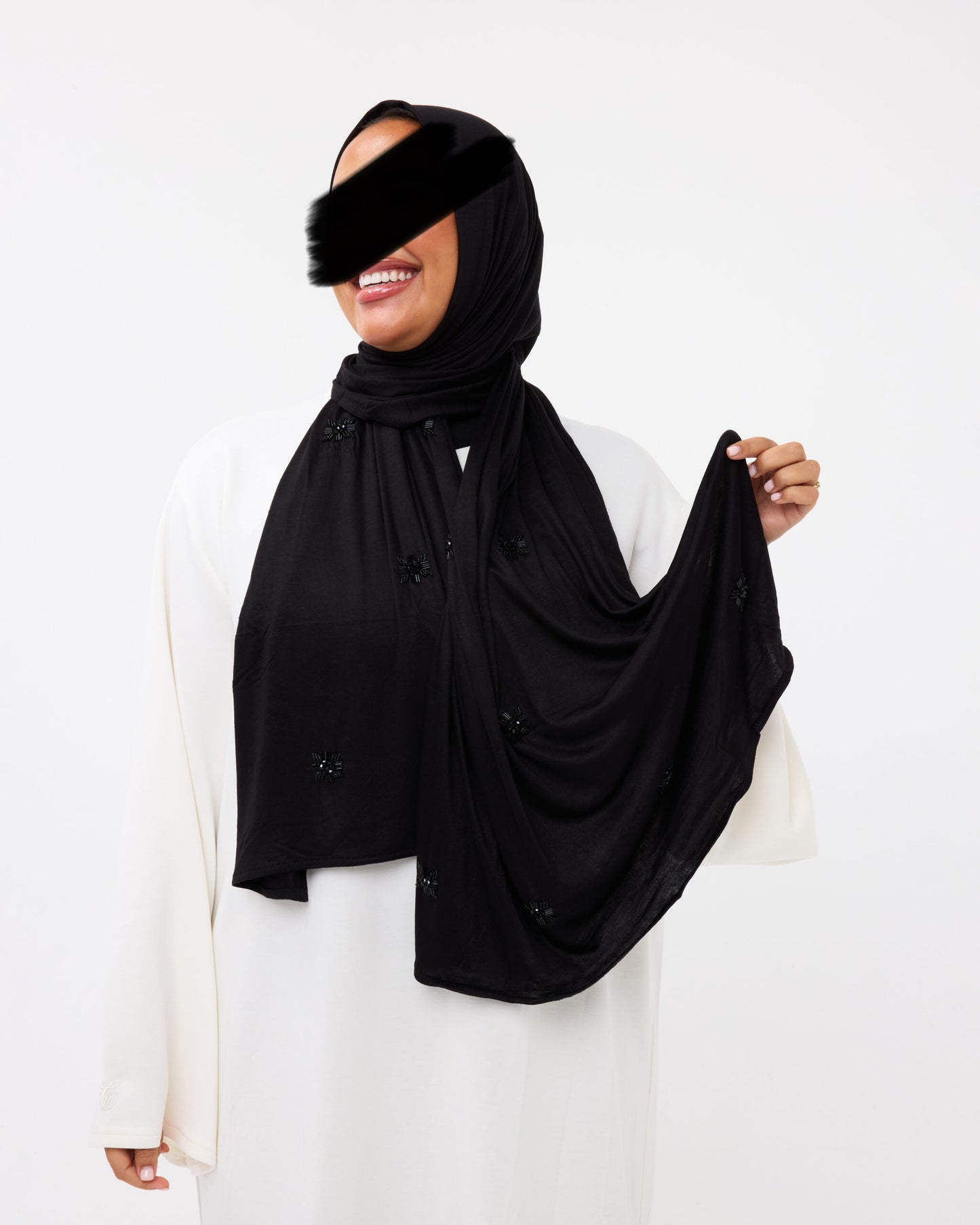 COTTON JERSEY HANDCRAFT BLACK
