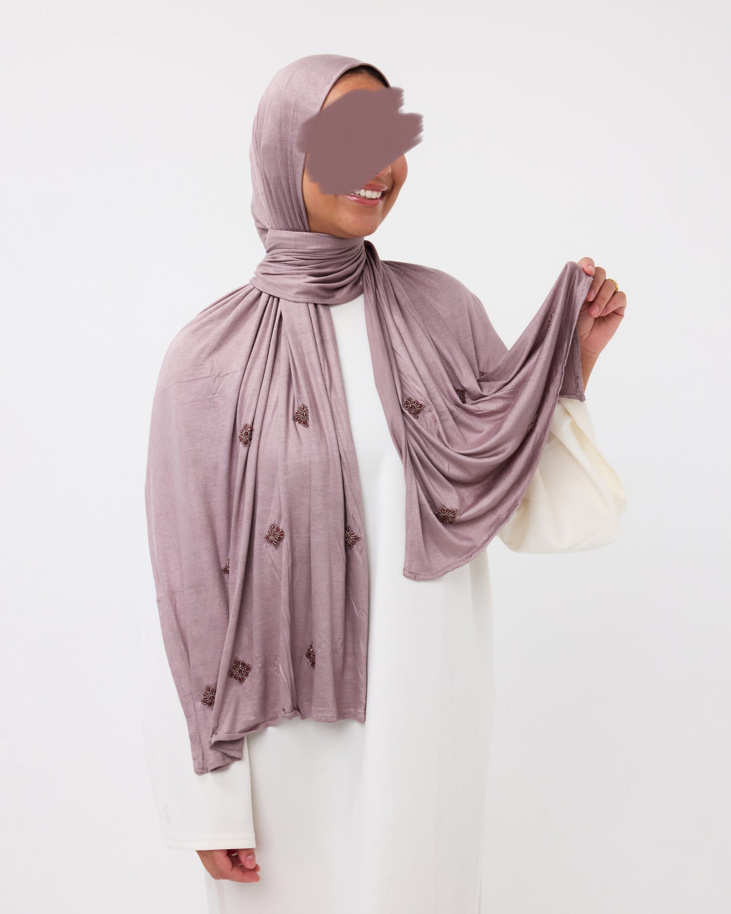 COTTON JERSEY DRAWING LIGHTPURPLE #16
