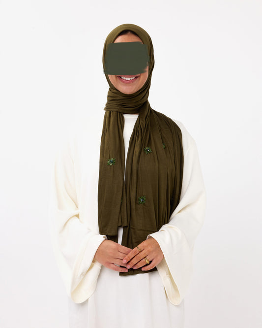 COTTON JERSEY HANDCRAFT KHAKI