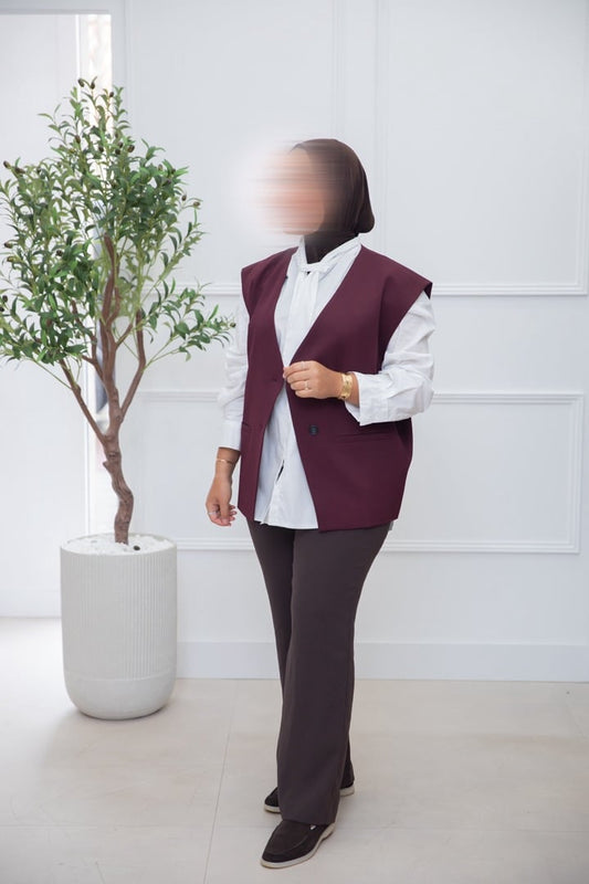 GILET BORDEAUX
