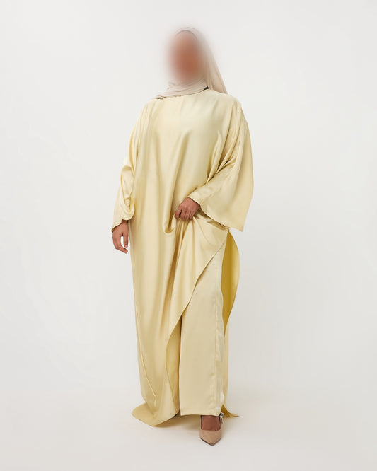 KAFTANDRESS WITH PANTS YELLOW