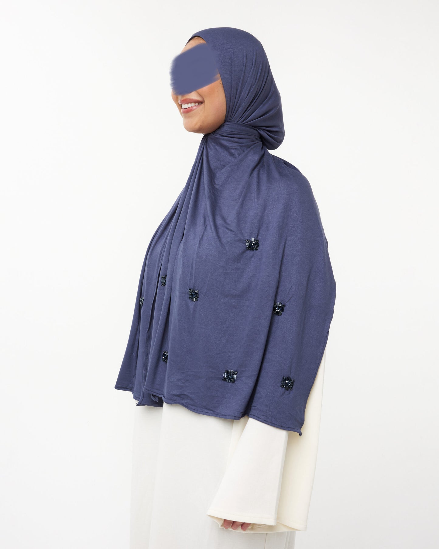 COTTON STONE JERSEY JEANBLUE
