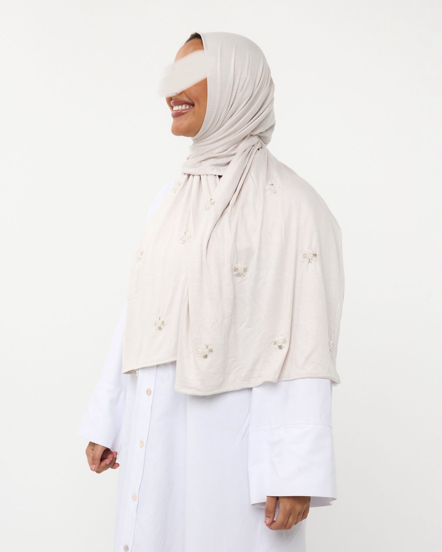COTTON STONE JERSEY WHITEGREY