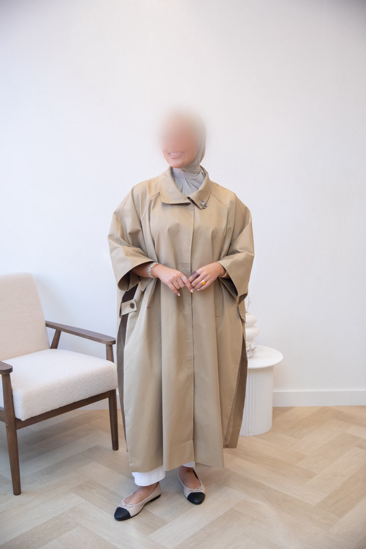 PREMIUM TRENCH CAPE CAMEL