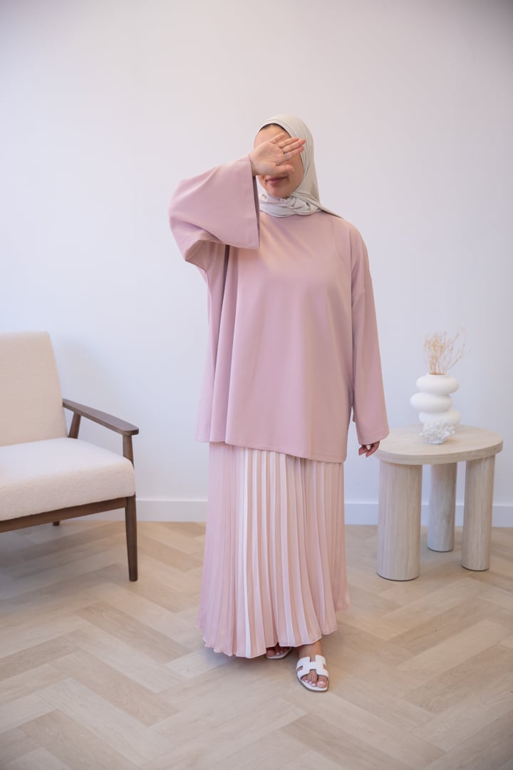 OVERSIZED COTTON TOP PINK