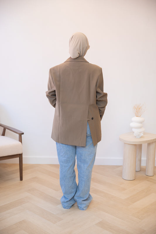OVERSIZED BLAZER KHAKI