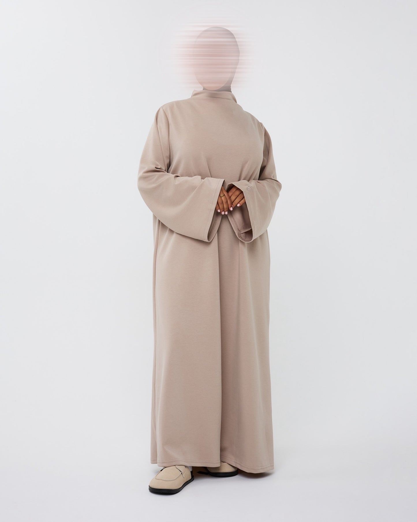 SAFFIYAS JERSEY DRESS DARKBEIGE