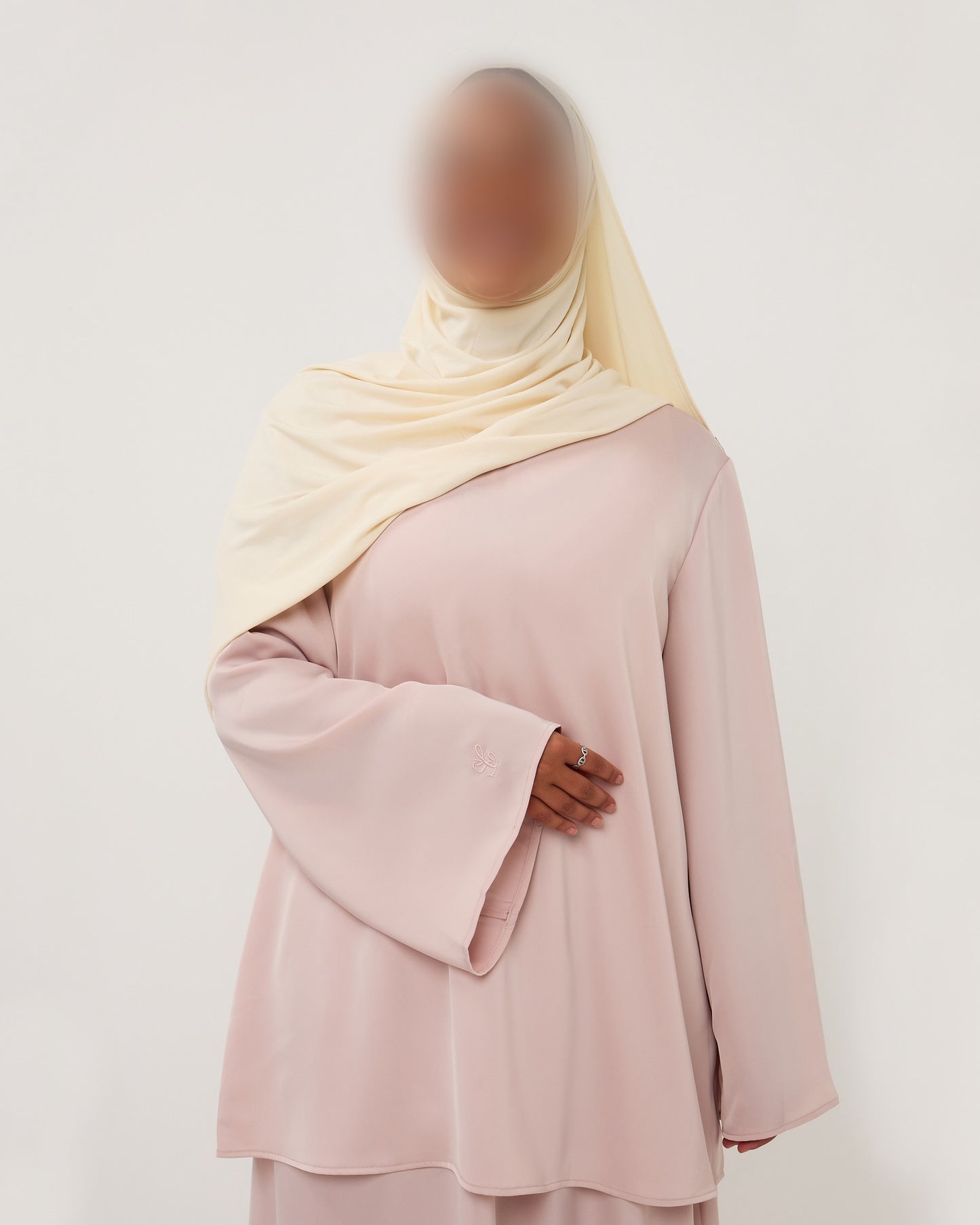 SATIN SKIRT SET BABYPINK