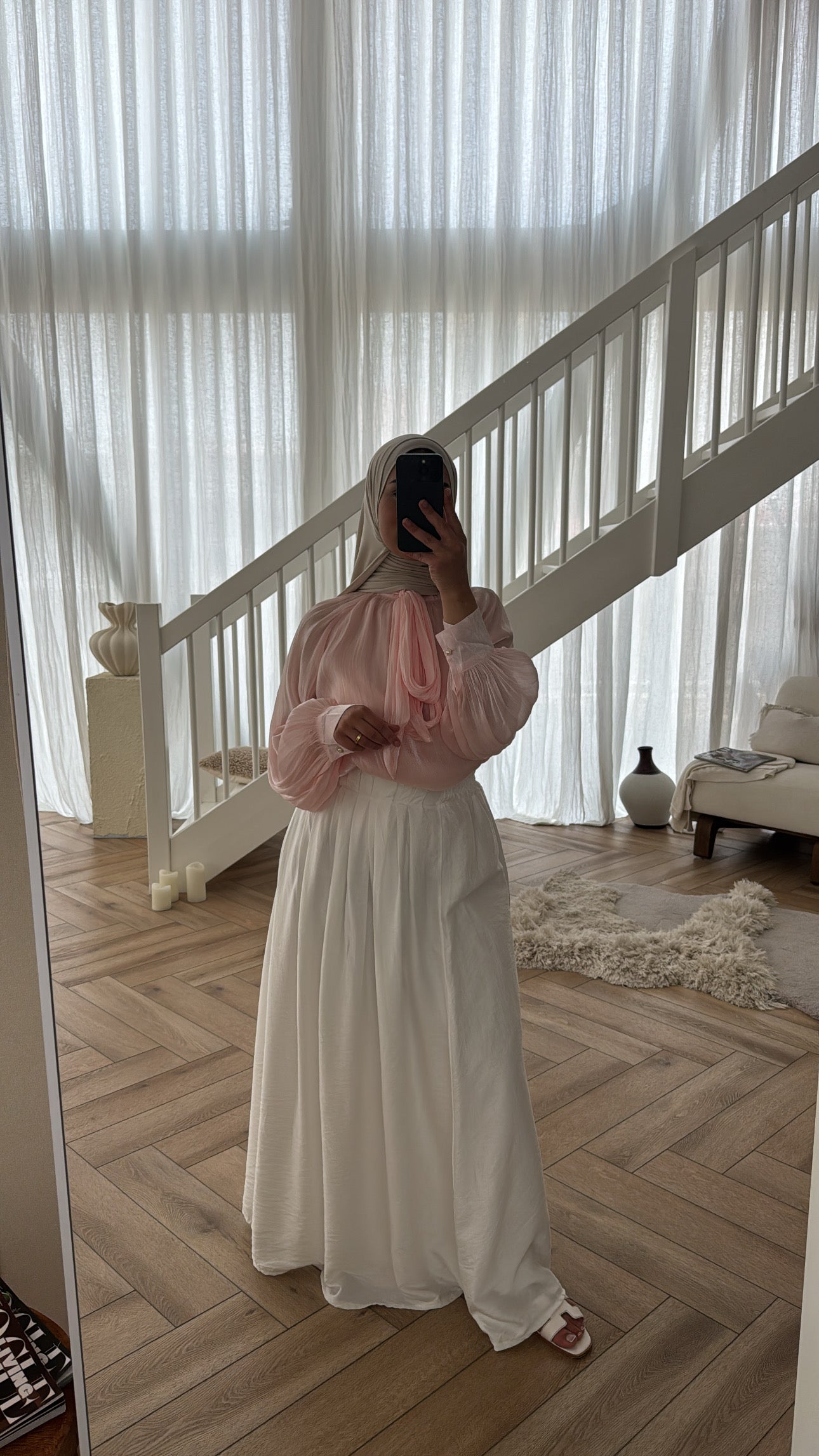 CHIFFON BLOUSE PINK
