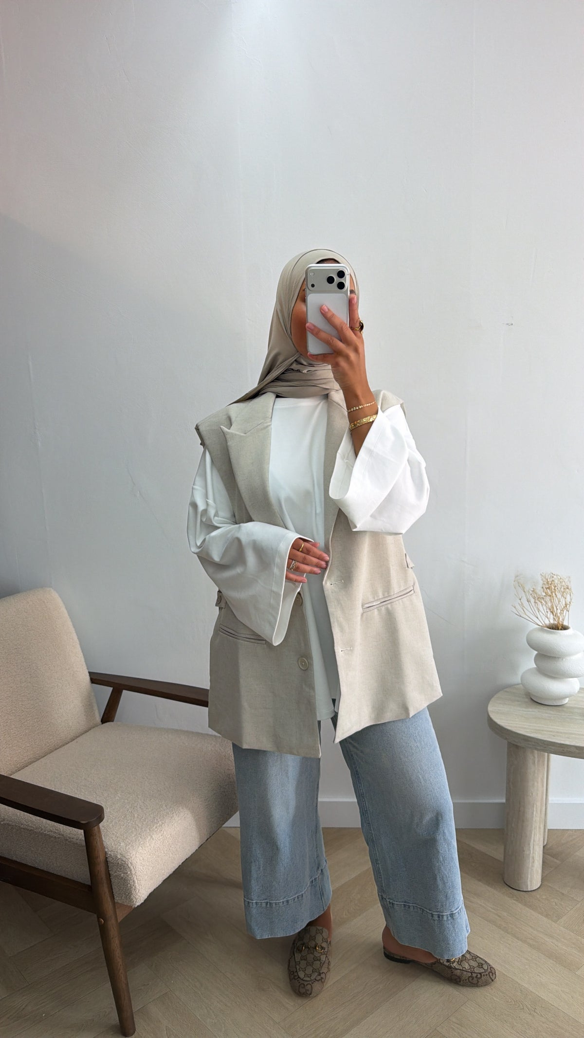 GILET BEIGE