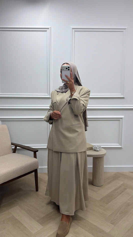 SPLIT BLAZER BEIGE