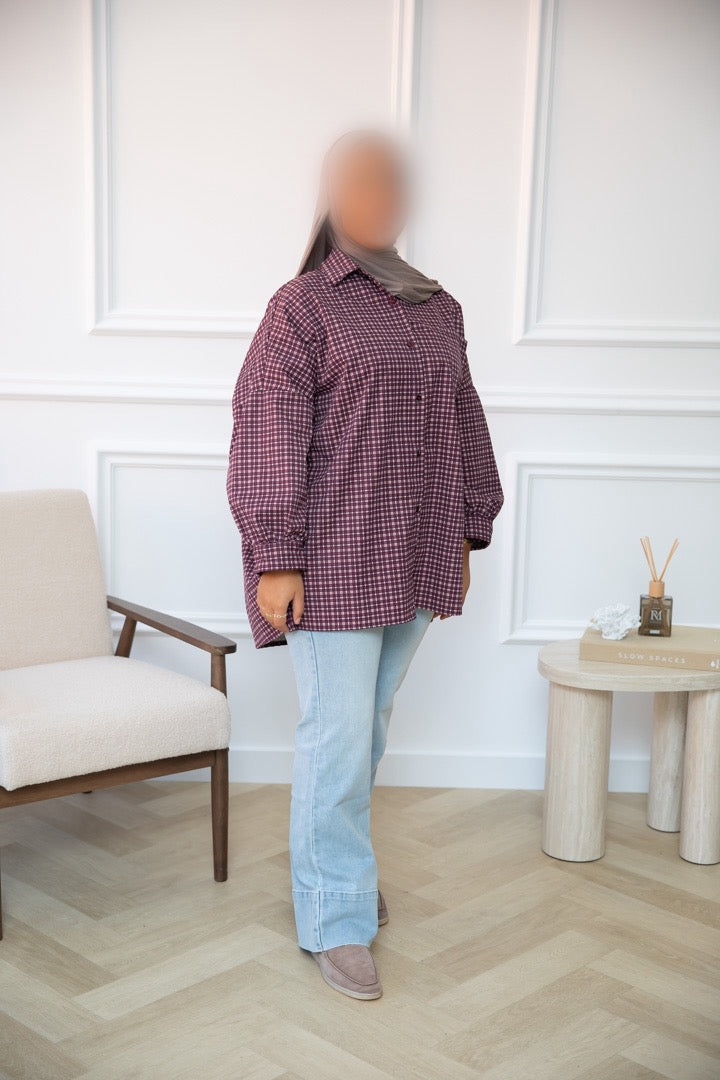 TRENCH BLOUSE PURPLE