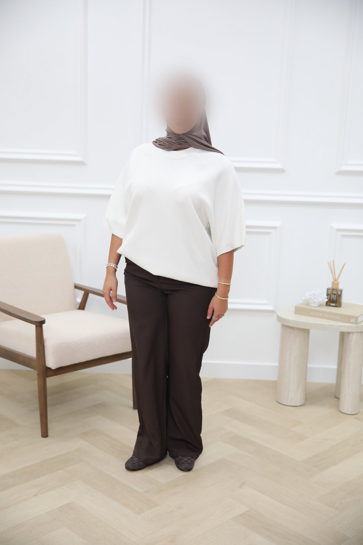 WOLLEN TOP WHITE