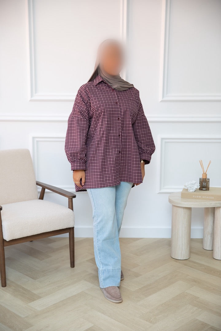 TRENCH BLOUSE PURPLE
