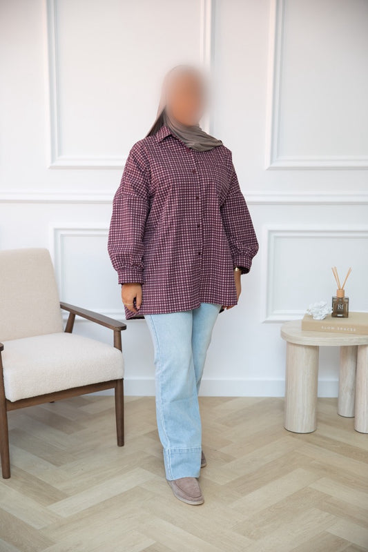 TRENCH BLOUSE PURPLE