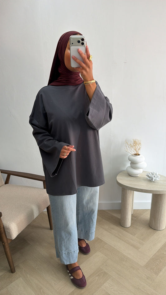 PREMIUM COTTON TOP DARKGREY