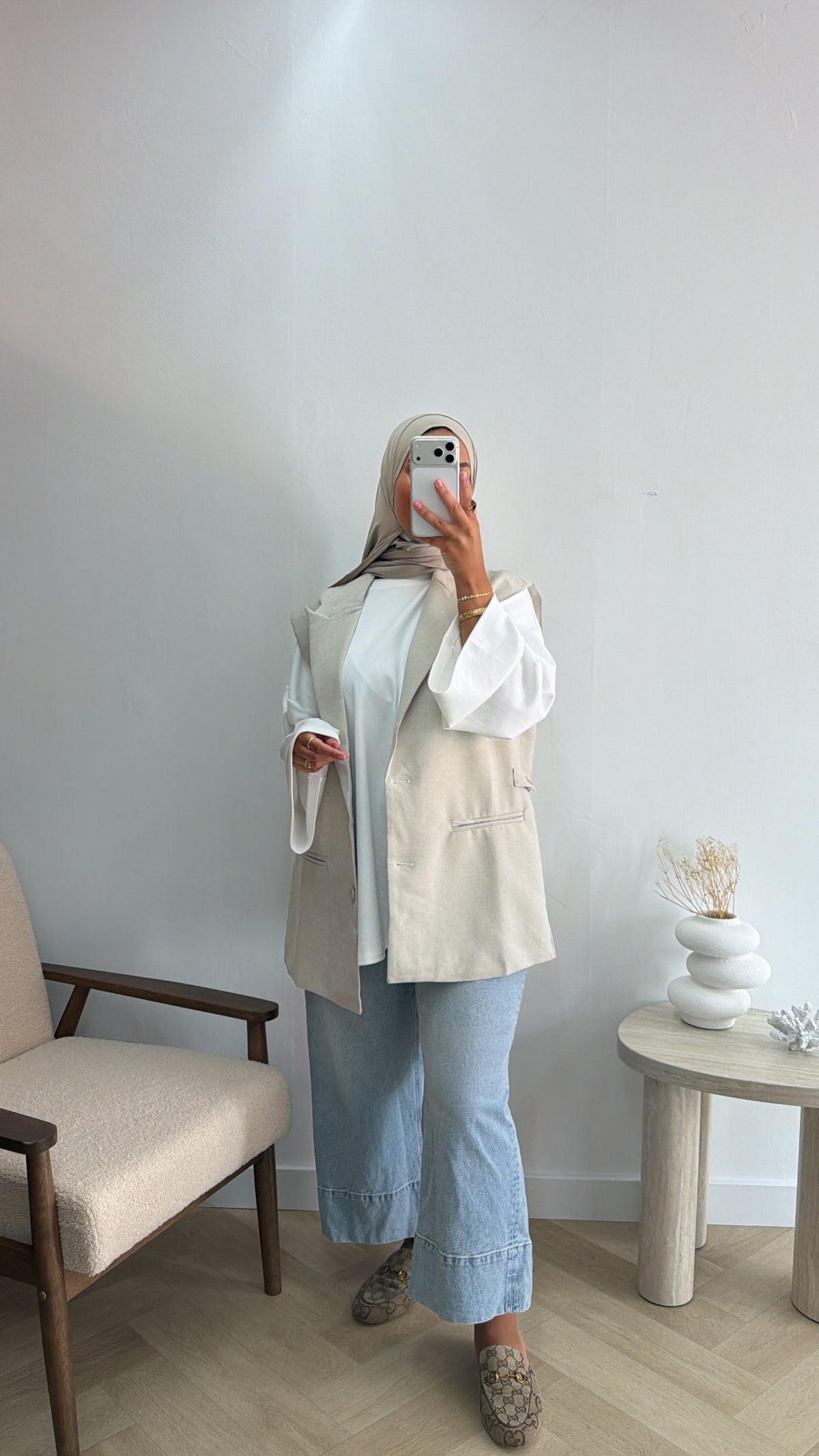 GILET BEIGE
