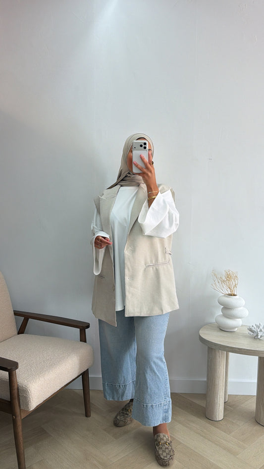 GILET BEIGE