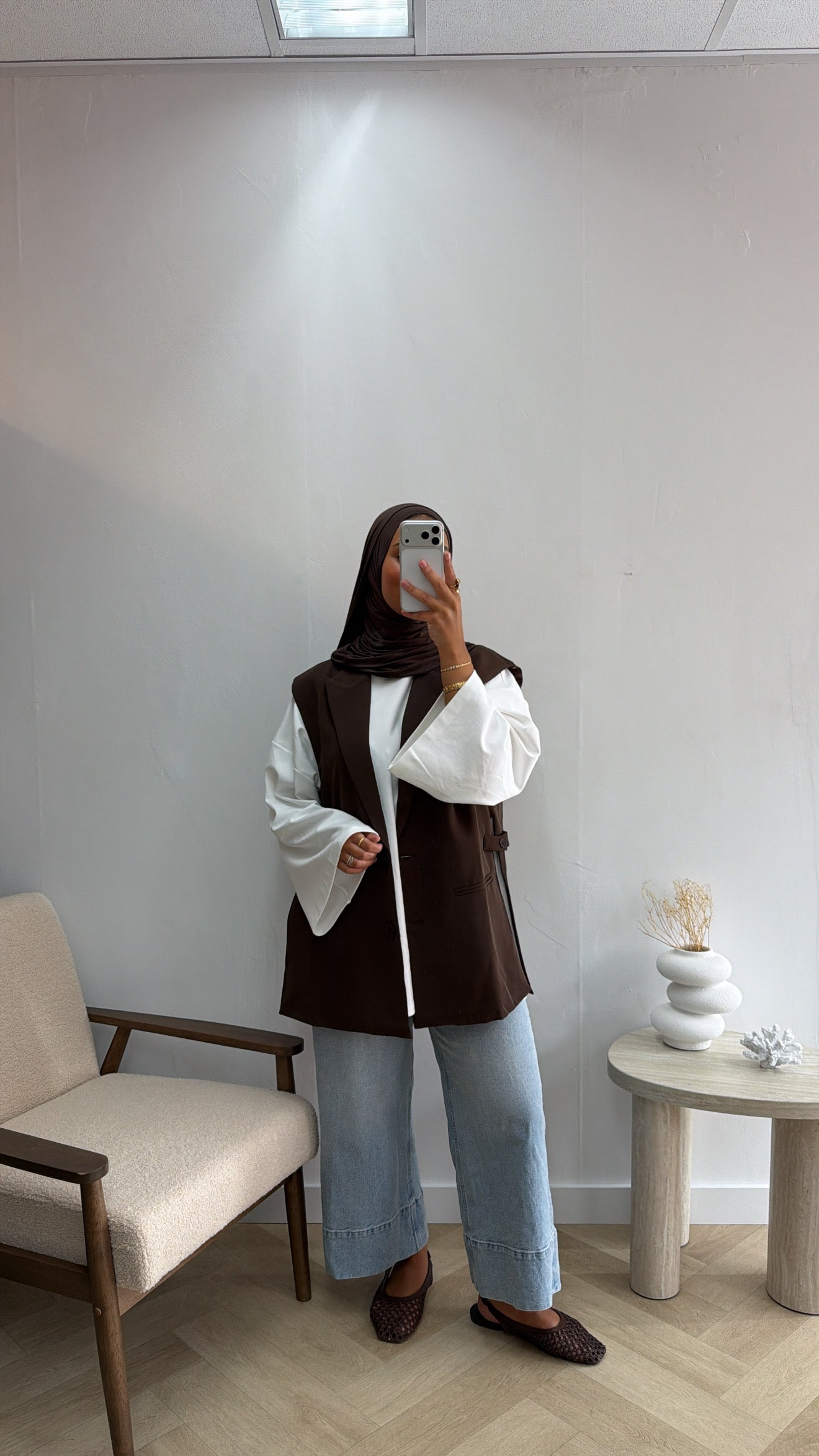 GILET DARKBROWN