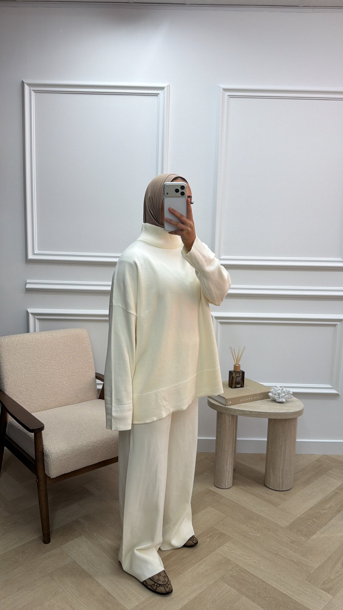 TWINSET MET KOL CREAM