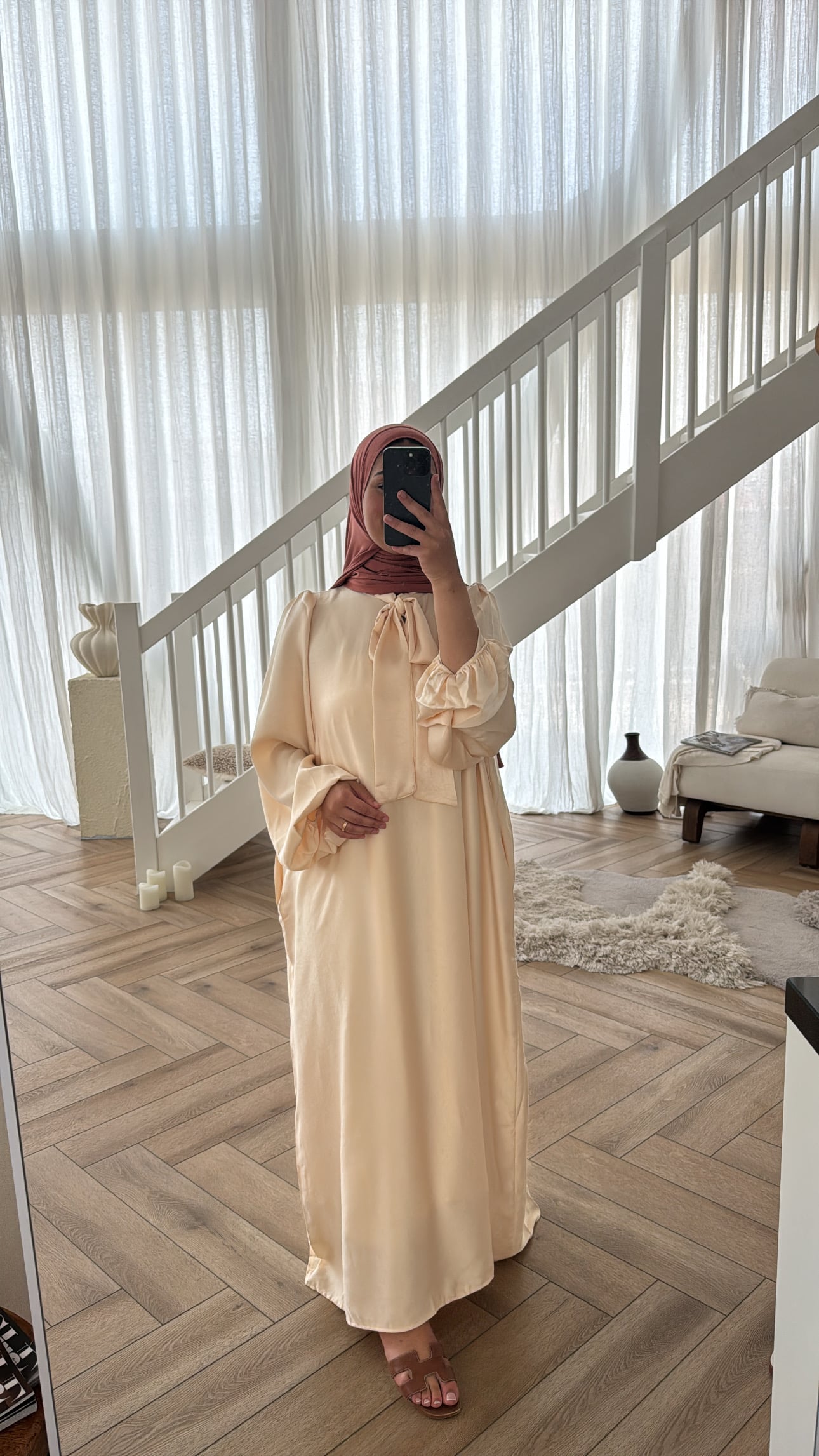 SATIN MAXI DRESS STRIK CREAM