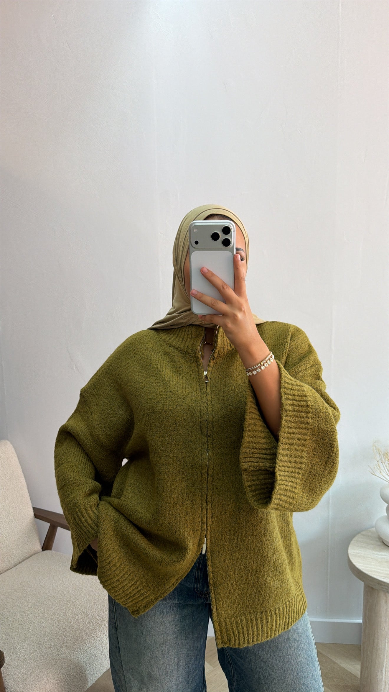 OVERSIZED VEST LIMEGREEN