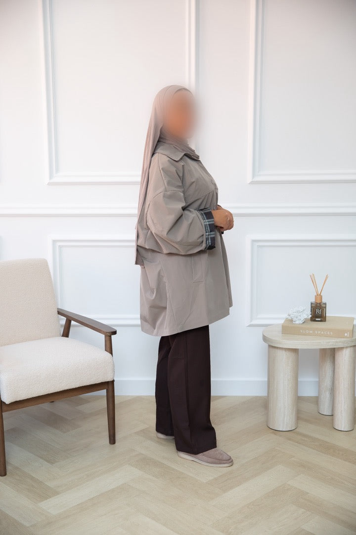 KORTE TRENCH TAUPE