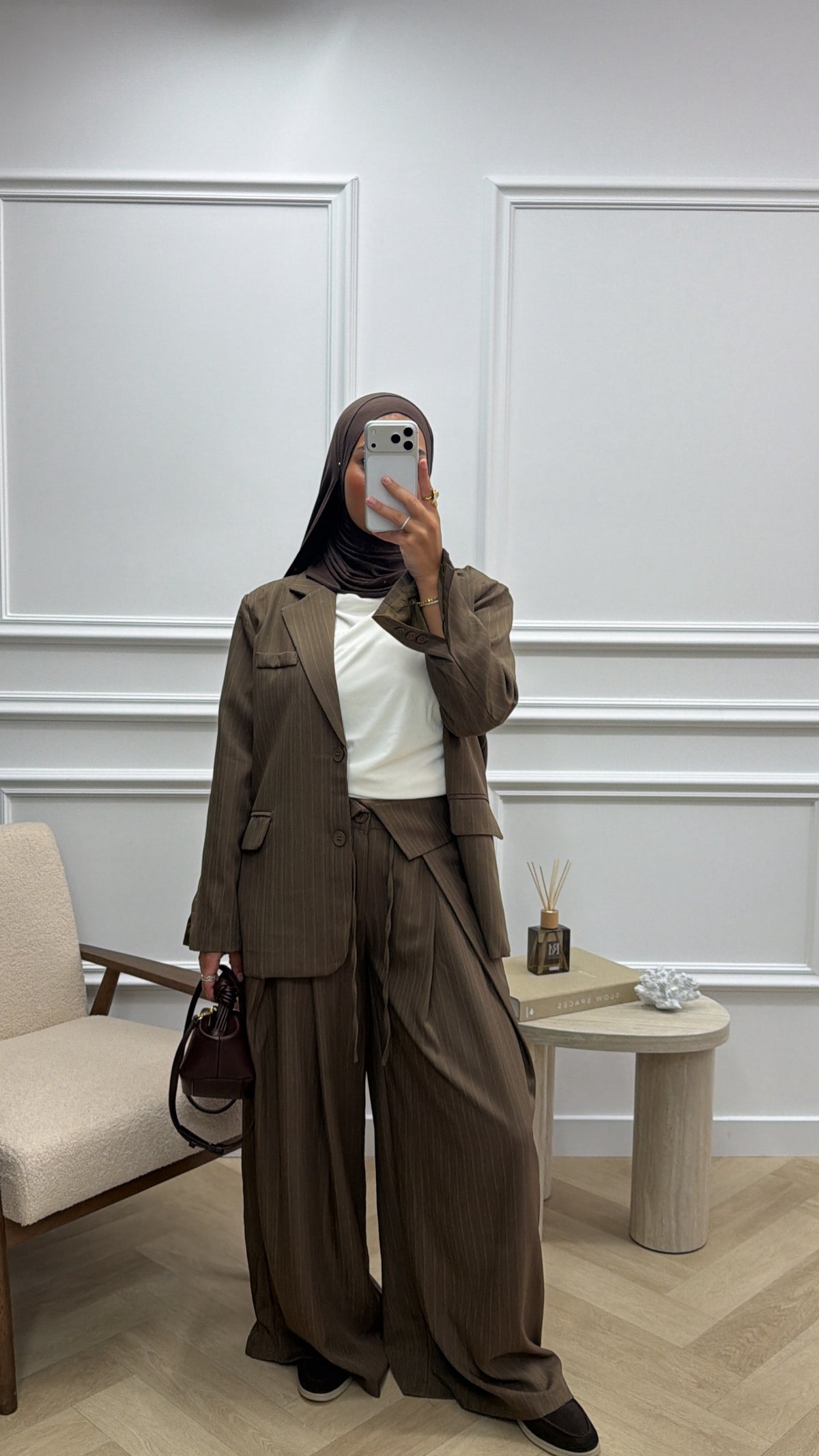 PANTALON STRIPE BROWN