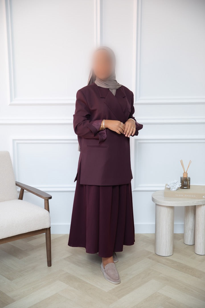 BLAZER SPLIT PLUM