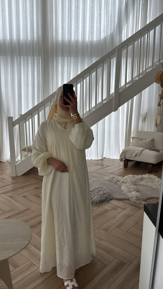 MAXI DRESS LIGHT YELLOW