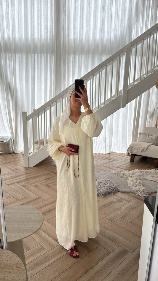 MAXI DRESS LIGHT YELLOW