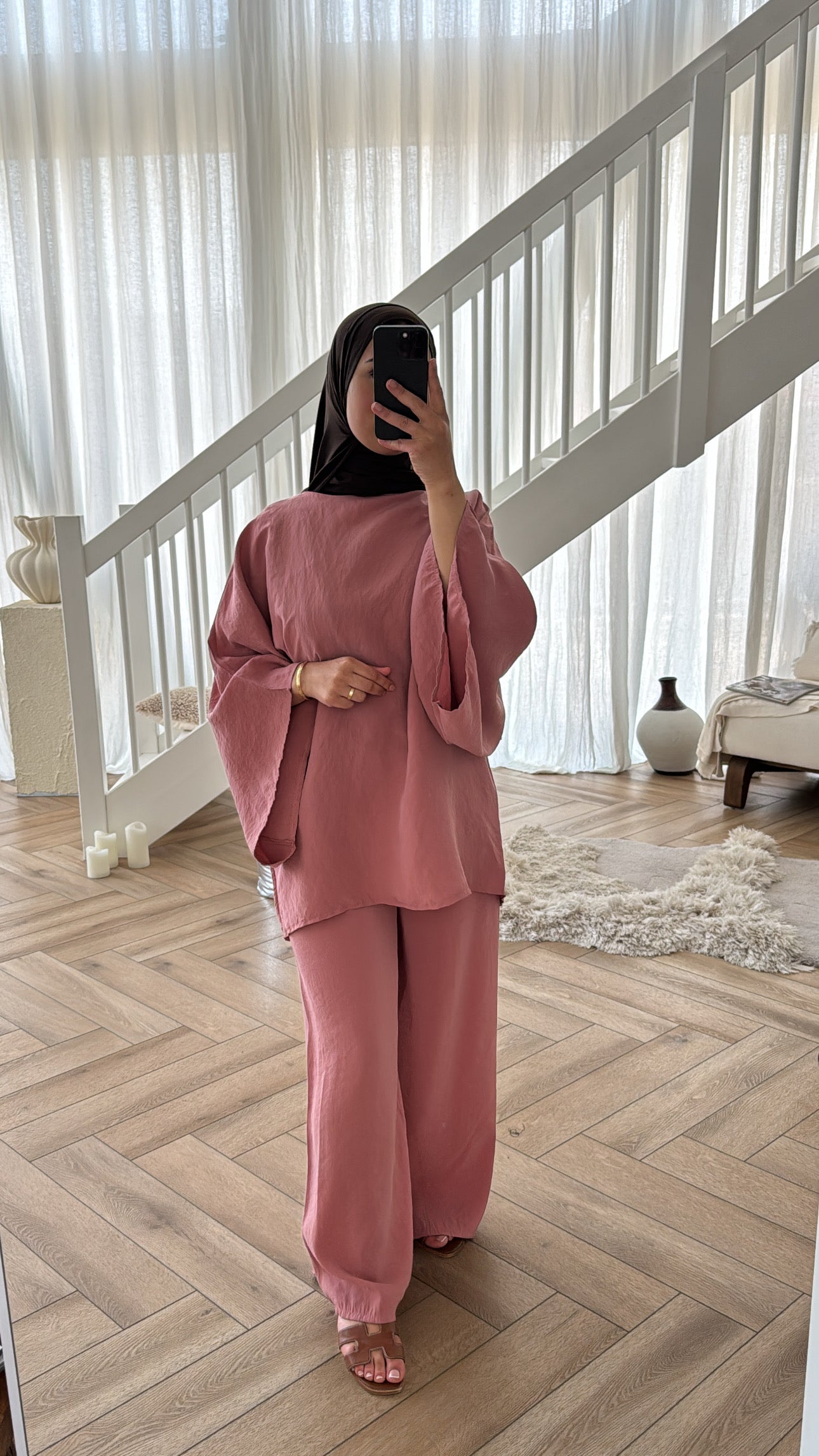 BROEK SET KORAAL