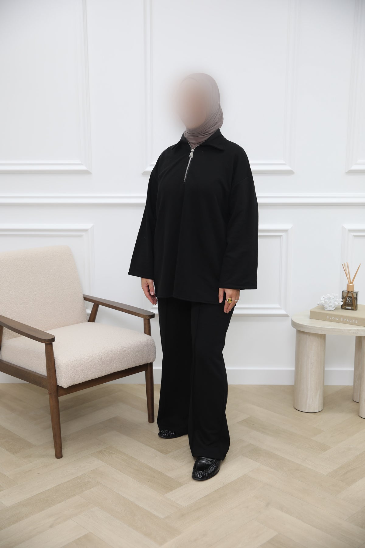 COMFY TWINSET KOL BLACK