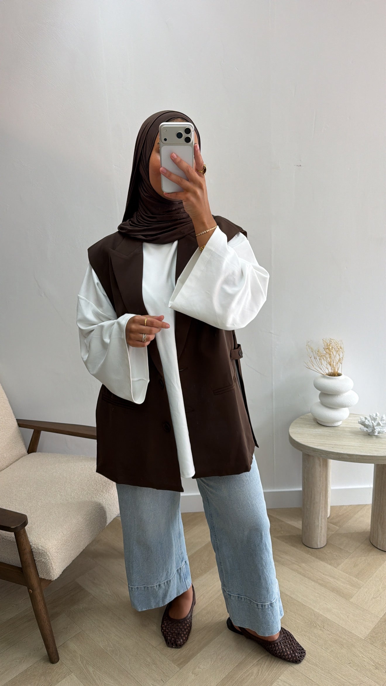 GILET DARKBROWN
