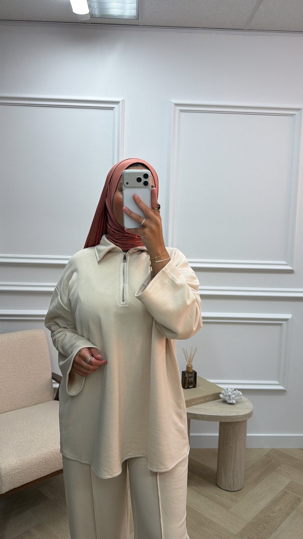 WOLLEN TRACKSUIT CREAM
