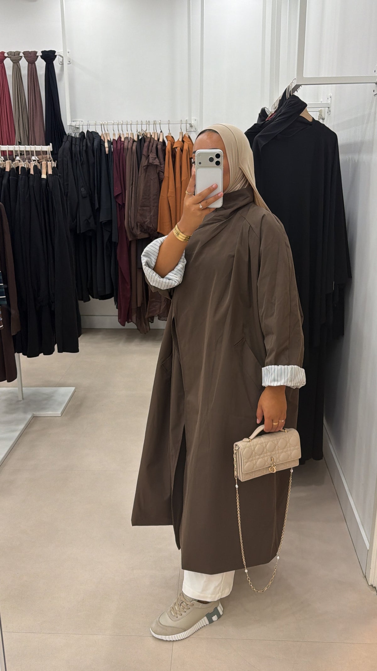 OVERSIZED COAT BROWN
