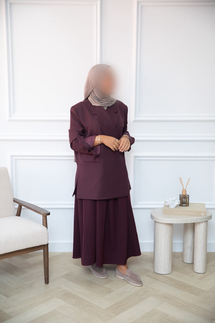 BLAZER SPLIT PLUM