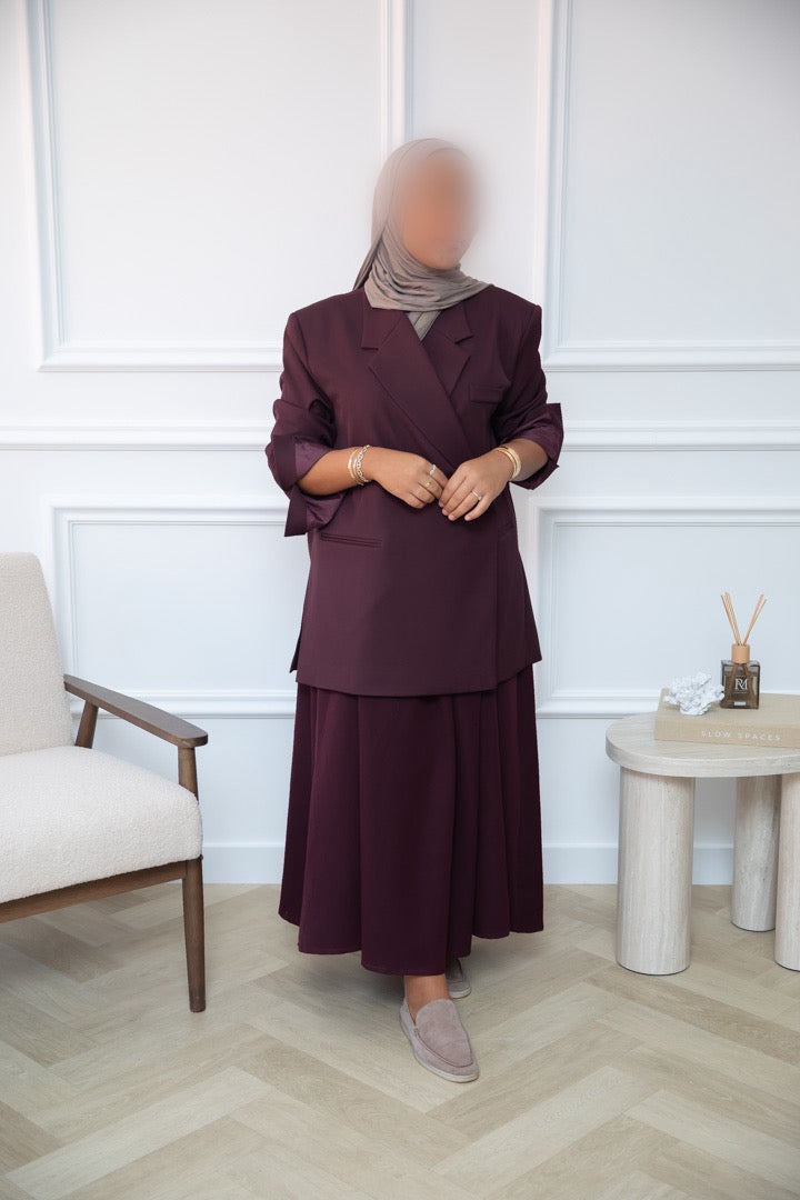 BLAZER SPLIT PLUM