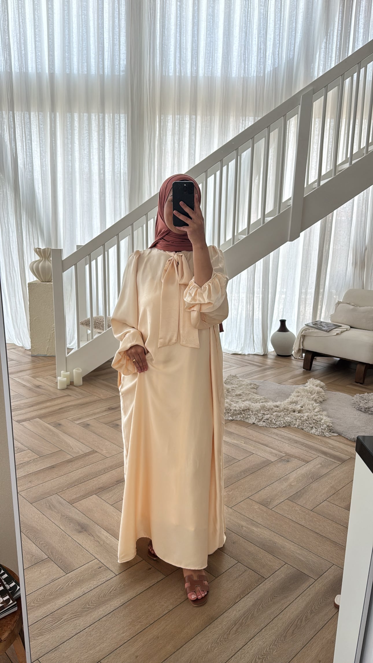 SATIN MAXI DRESS STRIK CREAM